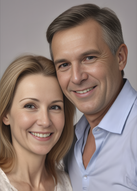 A person painting on a canvas in a bright, colorful studio, surrounded by a vibrant yellow aura representing creative frequencies. Show the person expressing joy and excitement through their art. 